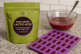 Crait Lactic Acid Powder whisked into vegan cheese, for a tangy, dairy-free texture.