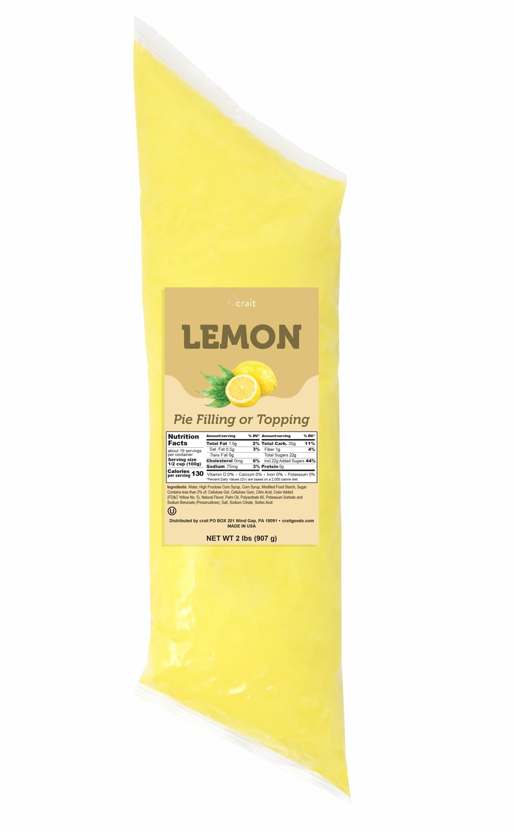 Crait lemon pie filling bag dispense closeup showing mess-free portioning for precise decorating