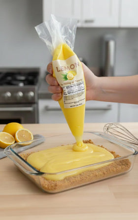 Crait lemon pie filling highlights bright lemon flavor for fresh bakery desserts