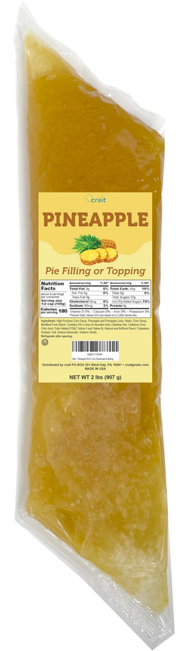 Crait Pineapple Pie Filling in bag front view for quick dessert prep