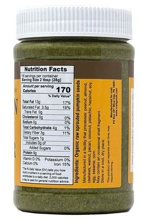 Crait pumpkin seed butter close-up showing smooth, creamy texture