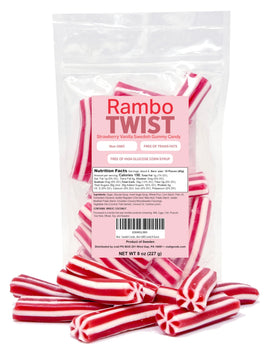 Crait Rambo Twist strawberry vanilla bag—reseal keeps candy fresh between servings.