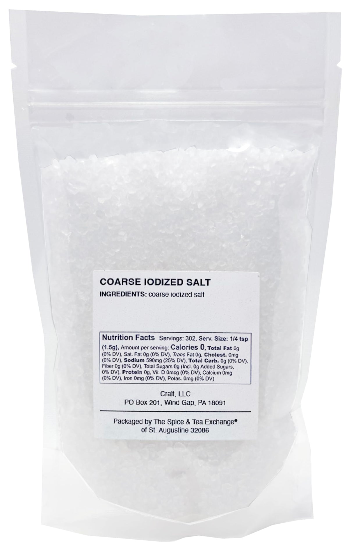 Crait iodized salt on a dish, highlighting finishing flavor.