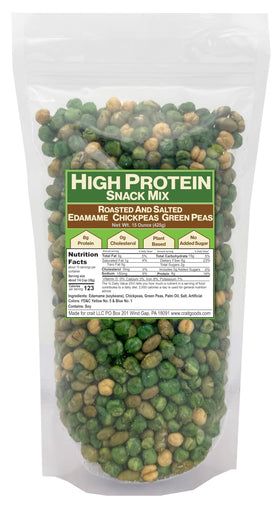 Crait Savory Protein Snack Mix with roasted edamame and chickpeas for on the go protein