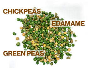 Close up of crunchy plant based mix ideal for lunchboxes and quick snacks