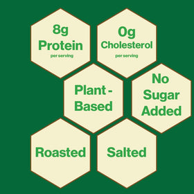 No added sugar claim highlighting healthier snacking with 8g protein