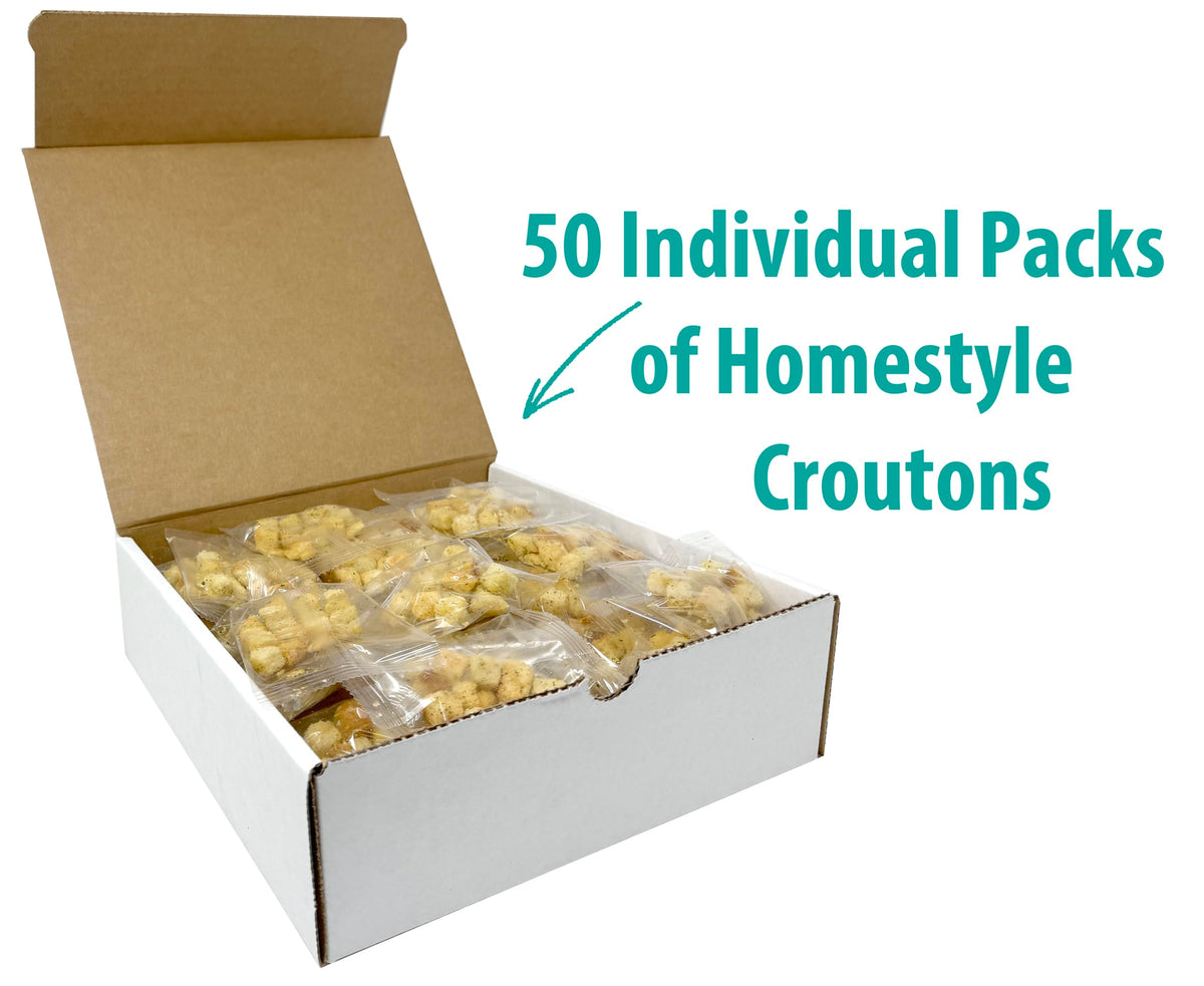 Crait seasoned mini croutons soup topping adds crunch and flavor