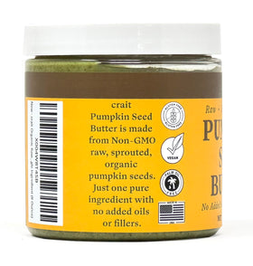 Crait pumpkin seed butter spread on toast provides quick, savory flavor.