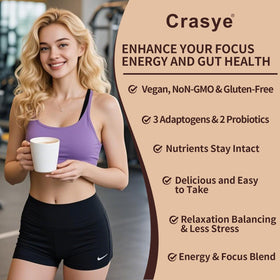 Crasye panel showing Ashwagandha Shilajit and collagen in the blend