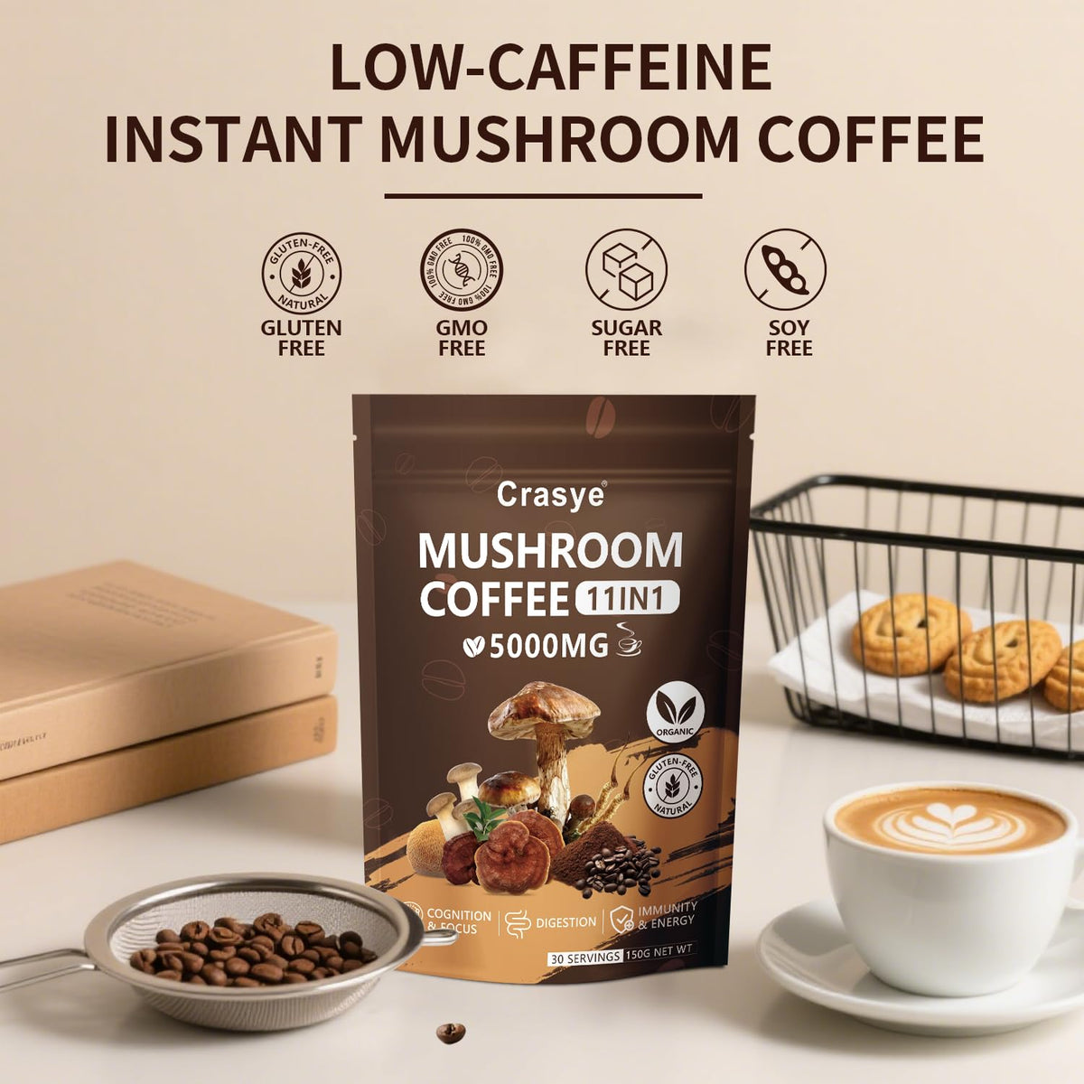 Crasye daily ritual coffee setup suggesting effortless routine