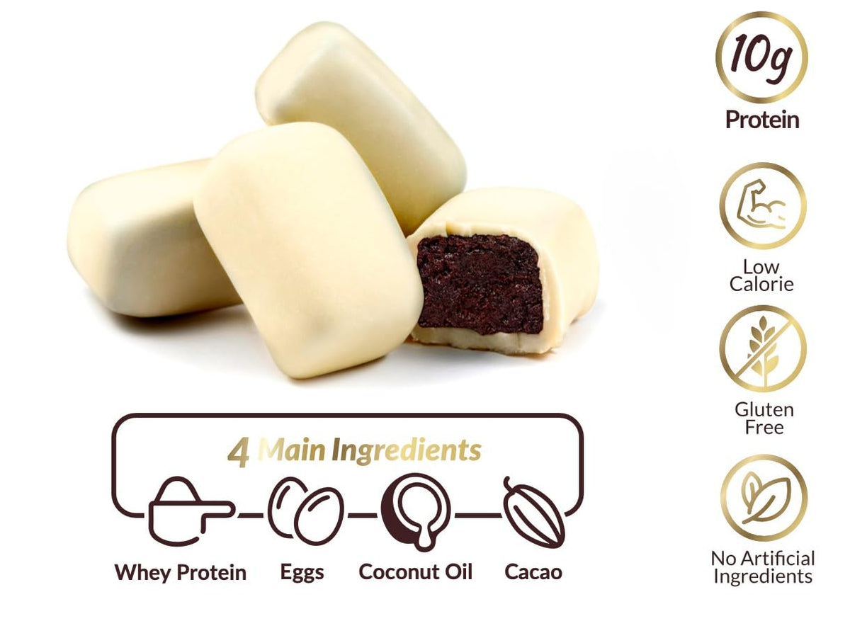 CRAVECLEAN White Chocolate Brownie Pops lunchbox idea showcases kid-friendly portable snack.