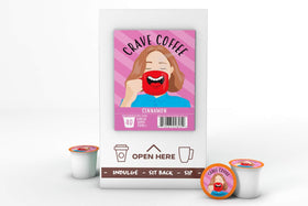 Crave Beverages 40-count packaging highlighting flavor options