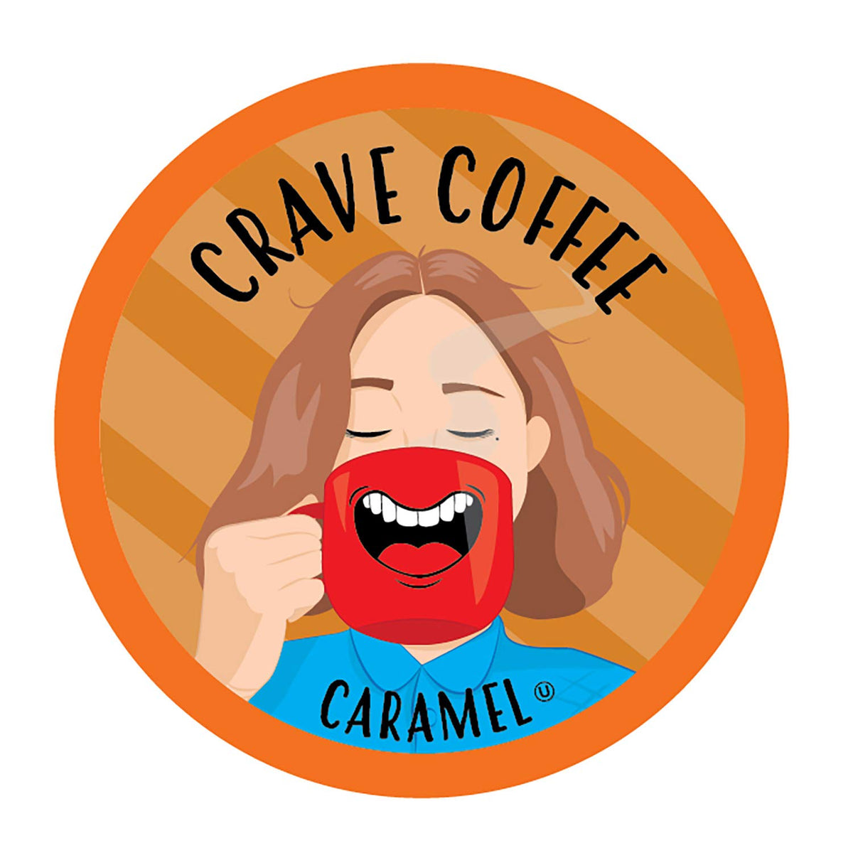 Crave Beverages caramel-flavored pods for Keurig compatibility, quick morning indulgence.