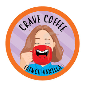 Crave Beverages French Vanilla coffee pods pack shot for quick, convenient mornings.