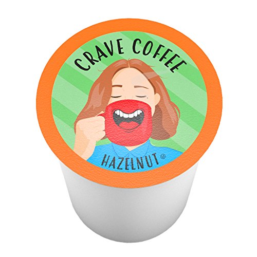 Crave Beverages hazelnut coffee pod closeup showing rich aroma and flavor