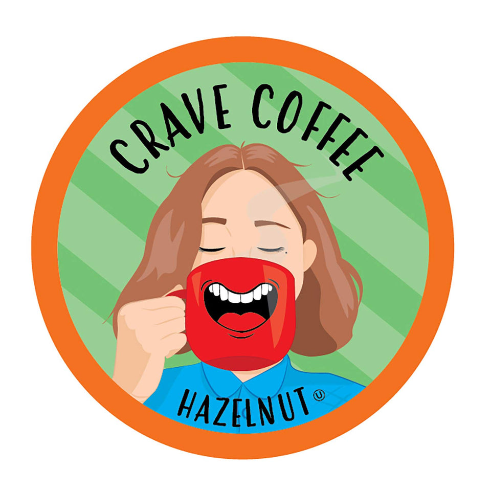 Crave Beverages hazelnut coffee pod pack for quick single-serve mornings