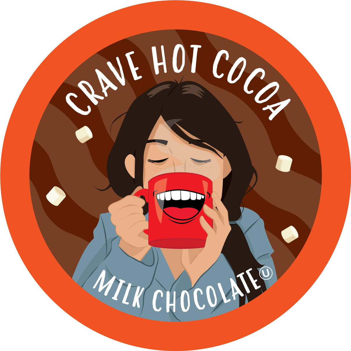 Crave Beverages dark chocolate pod for rich, intense cocoa flavor