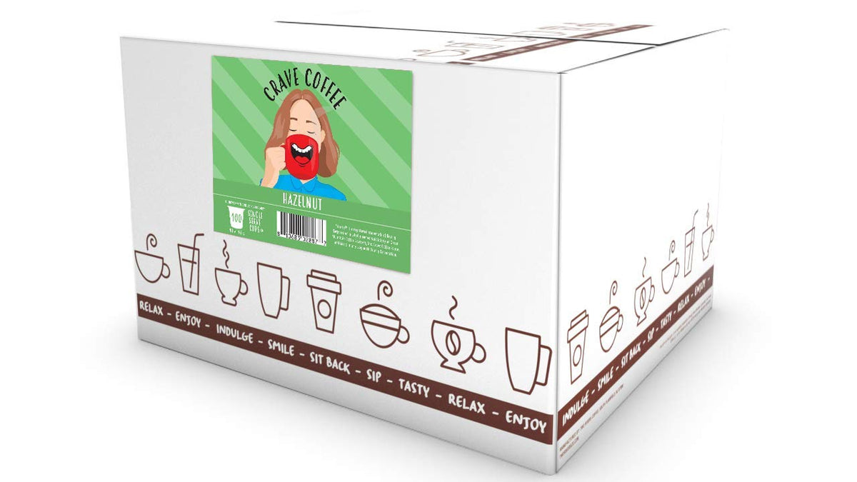 Crave Beverages hazelnut pod – compatible with Keurig 2.0 brewers for easy brewing