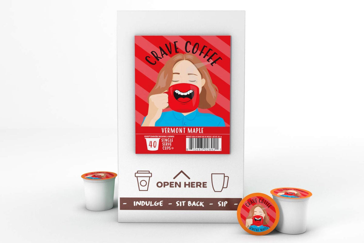 Crave Beverages Keurig-compatible pods ready for quick single-serve mornings.