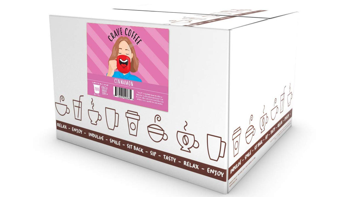 Crave Beverages Keurig-compatible pods deliver consistent single-serve cinnamon brews.