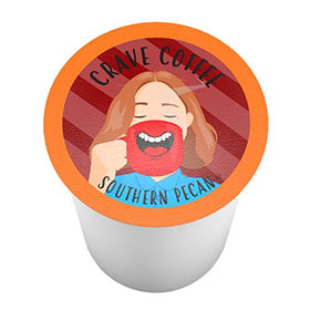 Crave Beverages Southern Pecan cup with steam delivering buttery nut aroma.