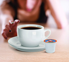 Crave Beverages steaming mug conveying a warm, inviting cup aroma