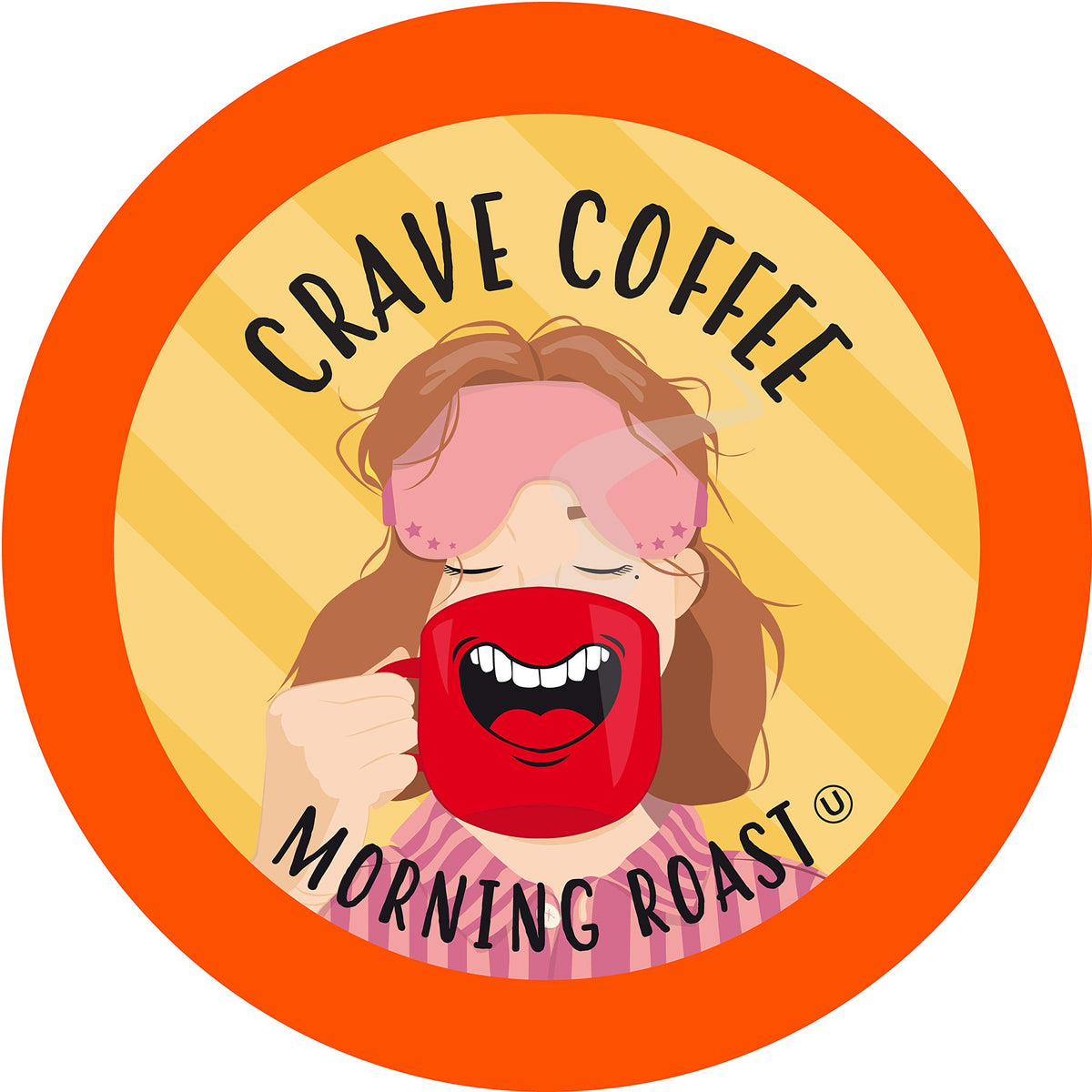Crave Morning Light Roast coffee pods box for easy morning routines.