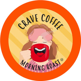 Crave Morning Light Roast coffee pods box for easy morning routines.