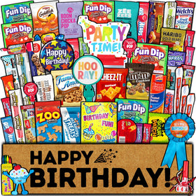 CRAVEBOX Birthday Box with assorted snacks, ideal gift for celebrations