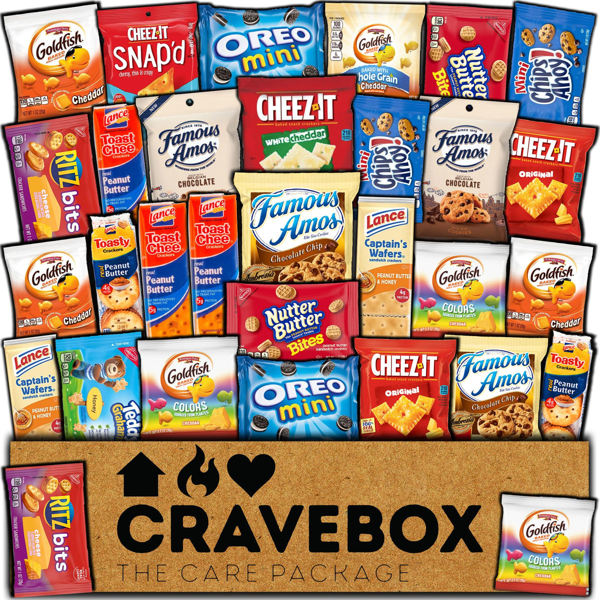 CraveBox cookies and crackers snack box for Easter gifting.