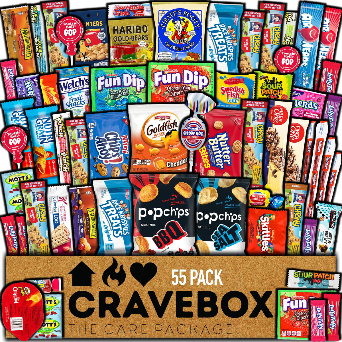 CRAVEBOX Snack Box front view shows a gift-ready Easter variety pack.
