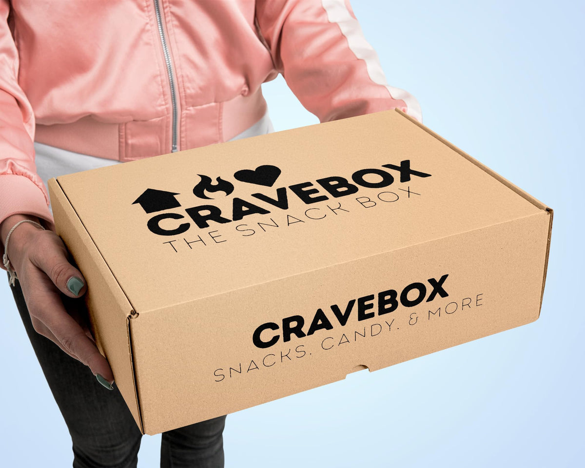 CRAVEBOX Easter Snack Box variety snacks including chips, cookies, and bars.
