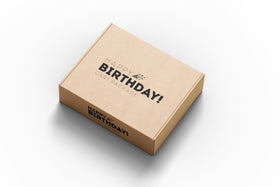 CRAVEBOX snacks arrangement top view, perfect for care packages and college gifts.