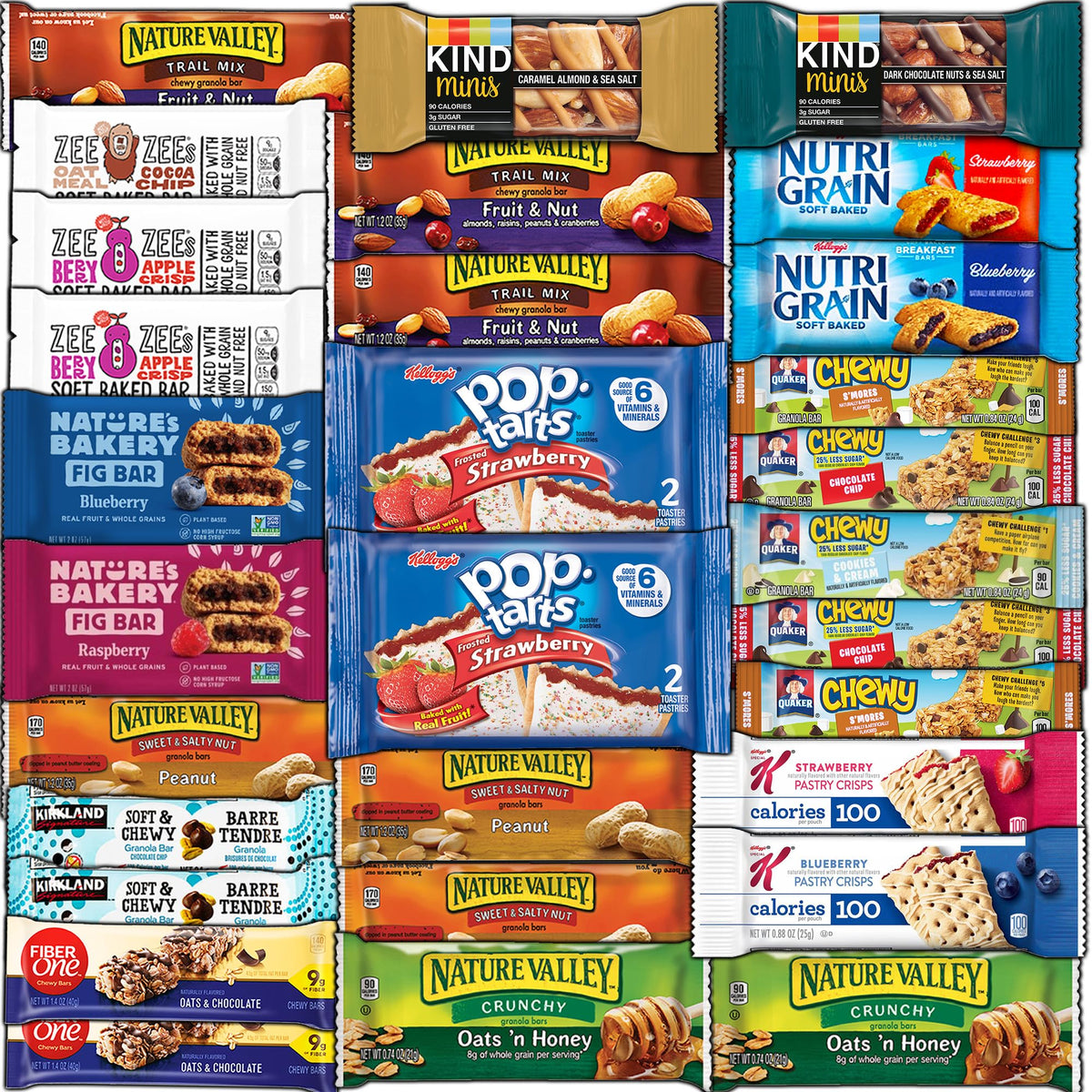 CRAVEBOX Ultimate Breakfast Bars Mix 30ct for quick on-the-go breakfasts.