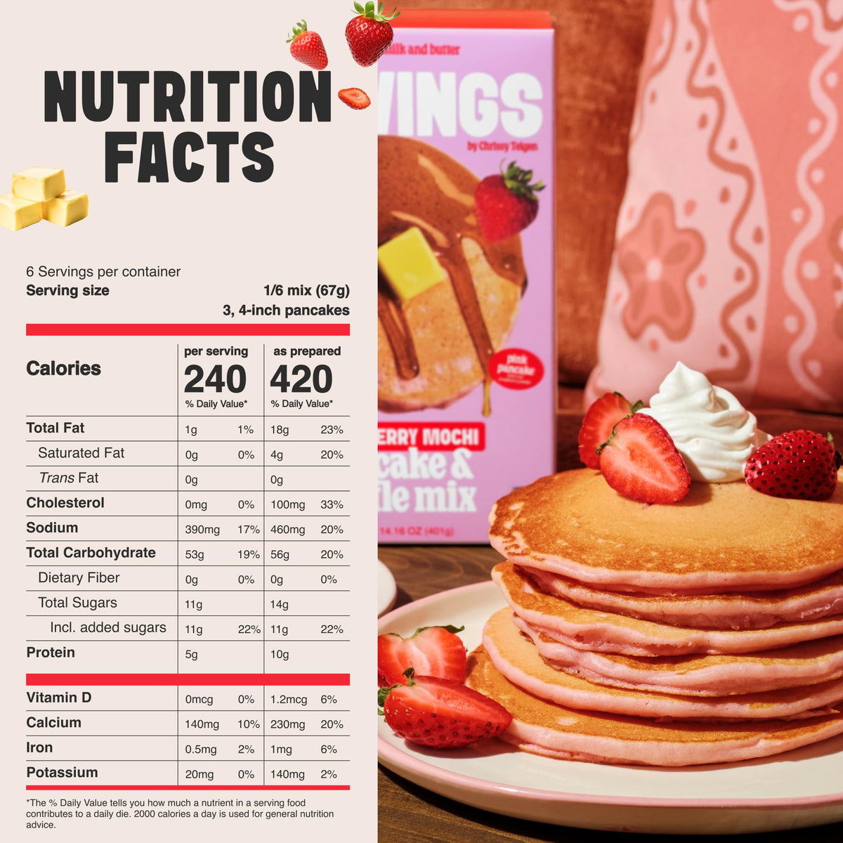 Cravings by Chrissy Teigen pancakes with golden brown edges for perfect browning