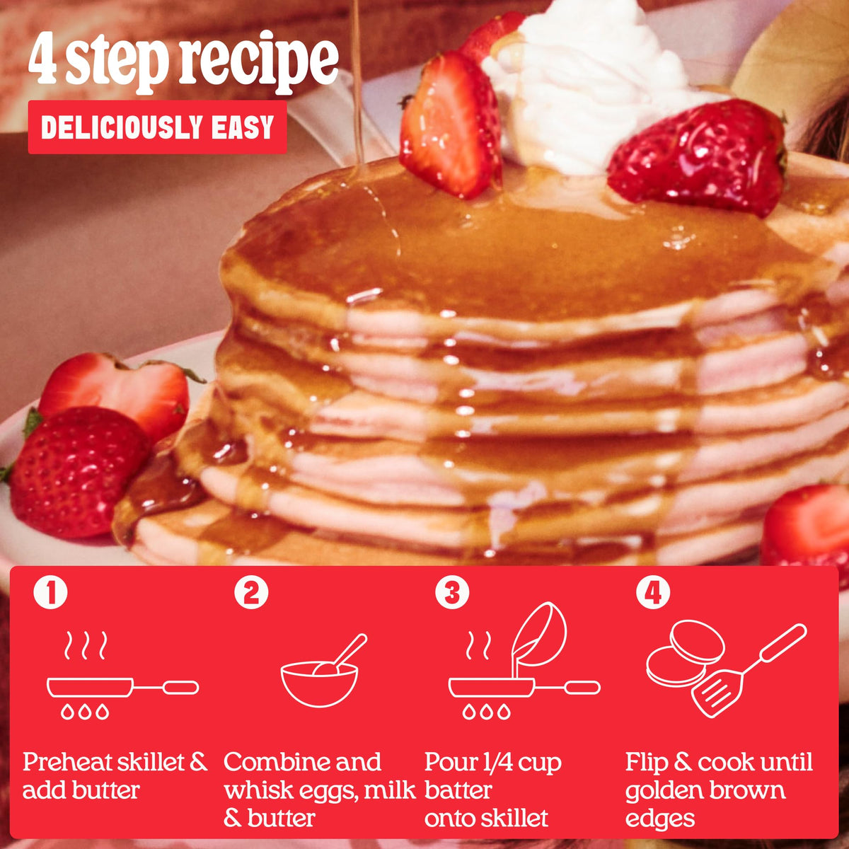Cravings by Chrissy Teigen close-up of mochi chew texture in pancakes