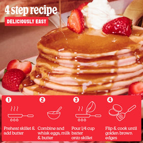 Cravings by Chrissy Teigen close-up of mochi chew texture in pancakes