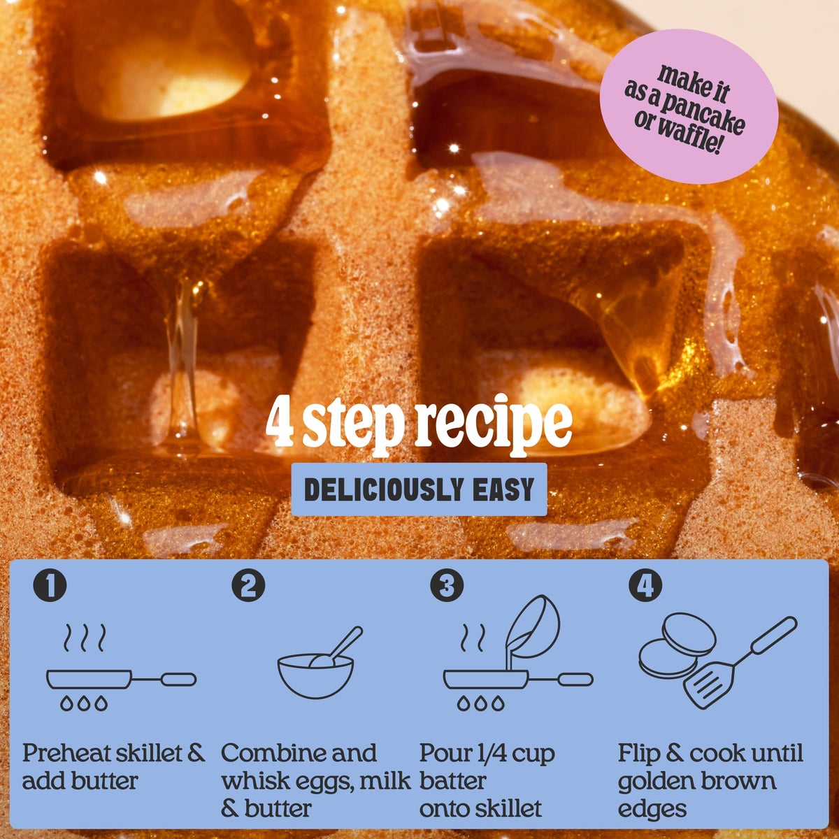 Cravings by Chrissy Teigen pancake ingredients bowl ready for mixing