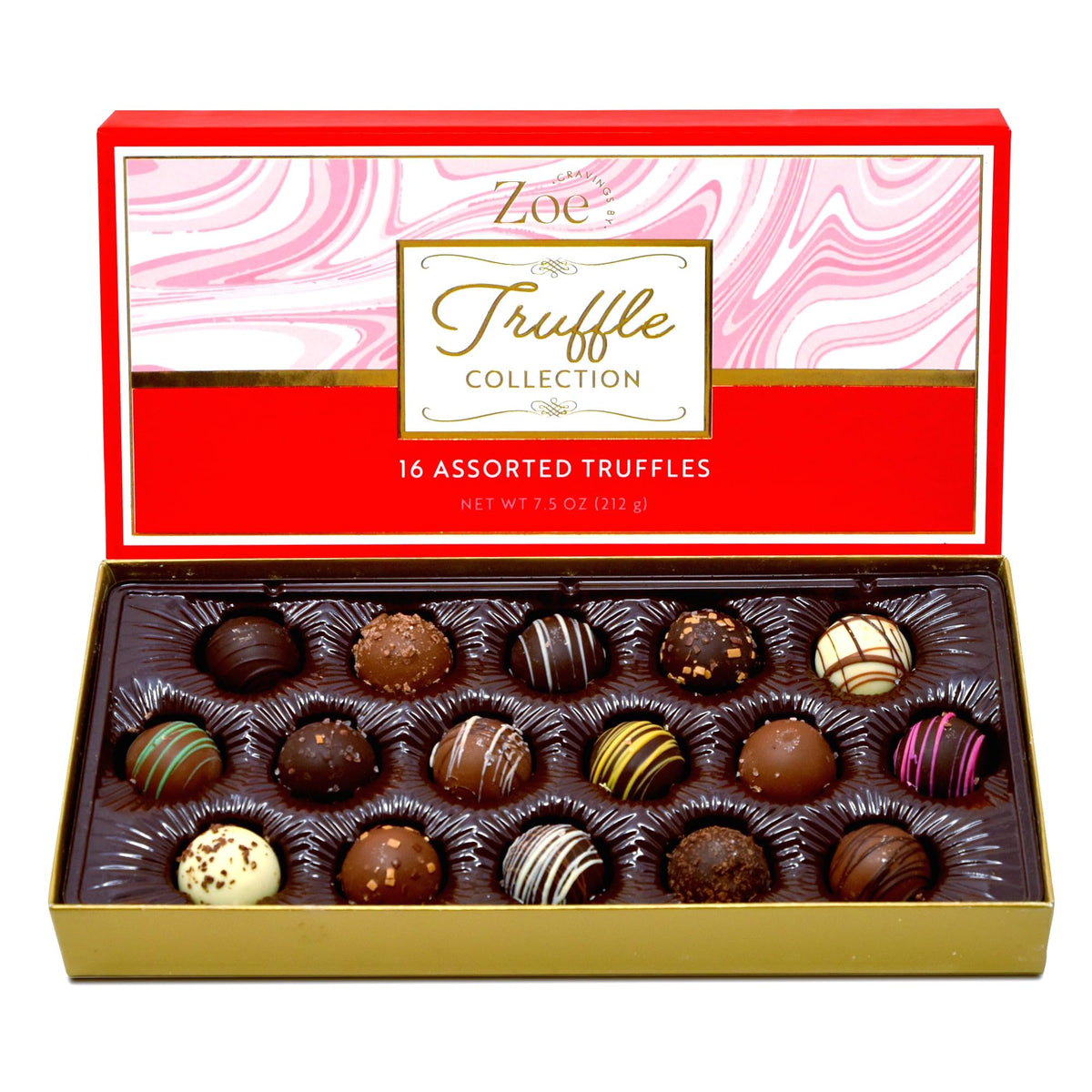 CRAVINGS BY ZOE chocolate truffles gift box 16-count, perfect for gifting