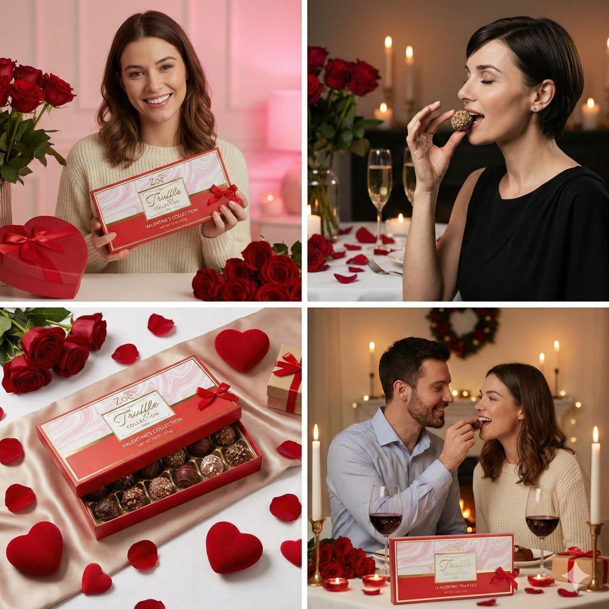 CRAVINGS BY ZOE elegant red and gold gift box packaging for gifts