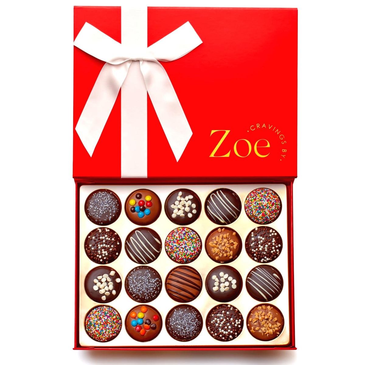 CRAVINGS BY ZOE gourmet cookies gift basket with chocolate covered Oreos, ideal for gifting