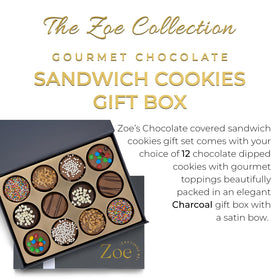 CRAVINGS BY ZOE satin gift box with bow enhances gift presentation for celebrations.