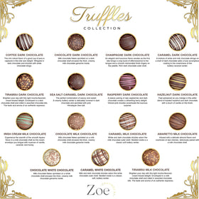 CRAVINGS BY ZOE assorted truffles flavors including amaretto and caramel for celebrations
