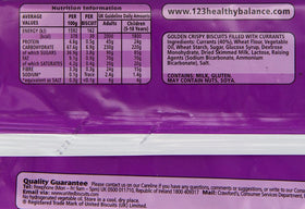 Crawfords Garibaldi biscuits tea-time serving, perfect with a cup of tea.