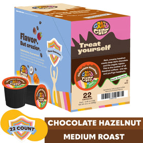 Crazy Cups arabica decaf beans image emphasizes premium quality coffee