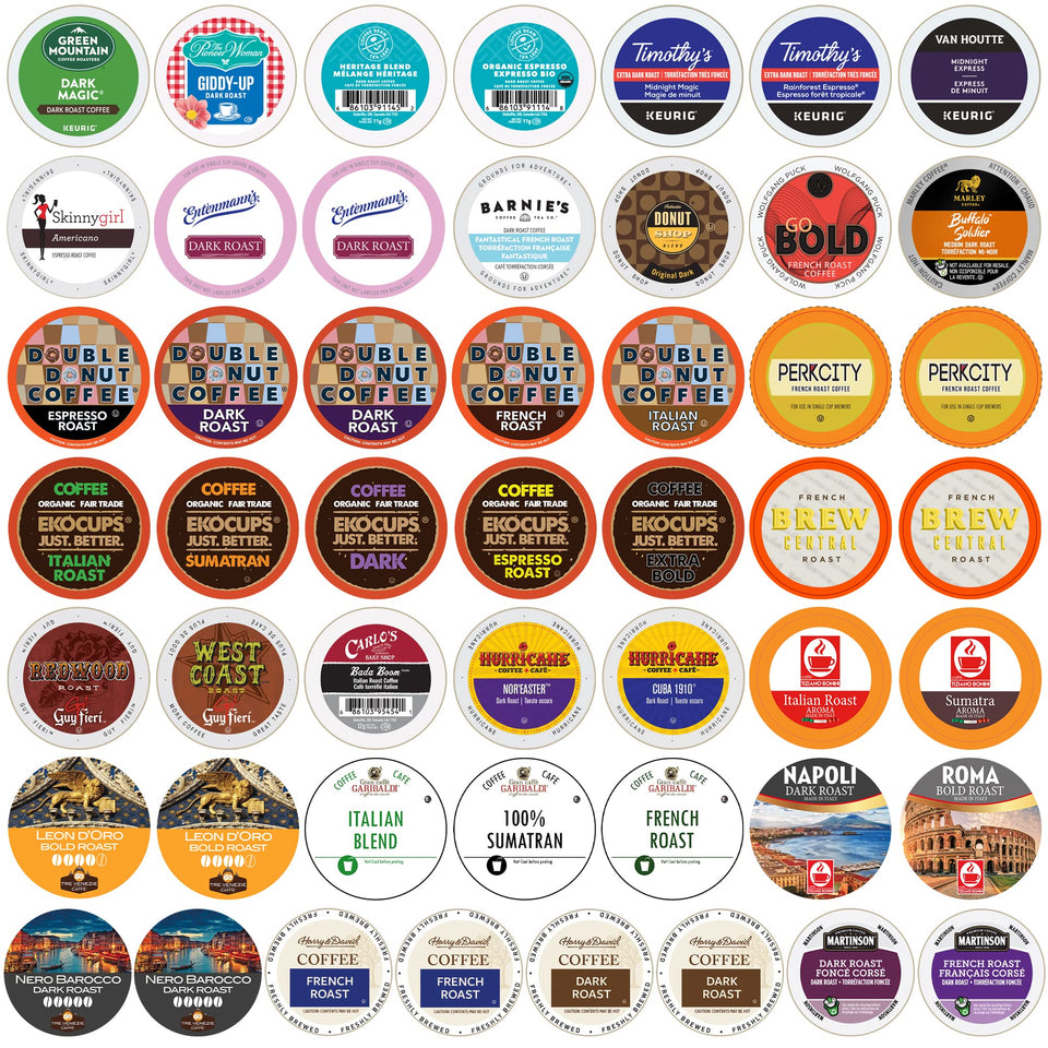 Crazy Cups Bold Dark Roast pod for a rich morning boost
