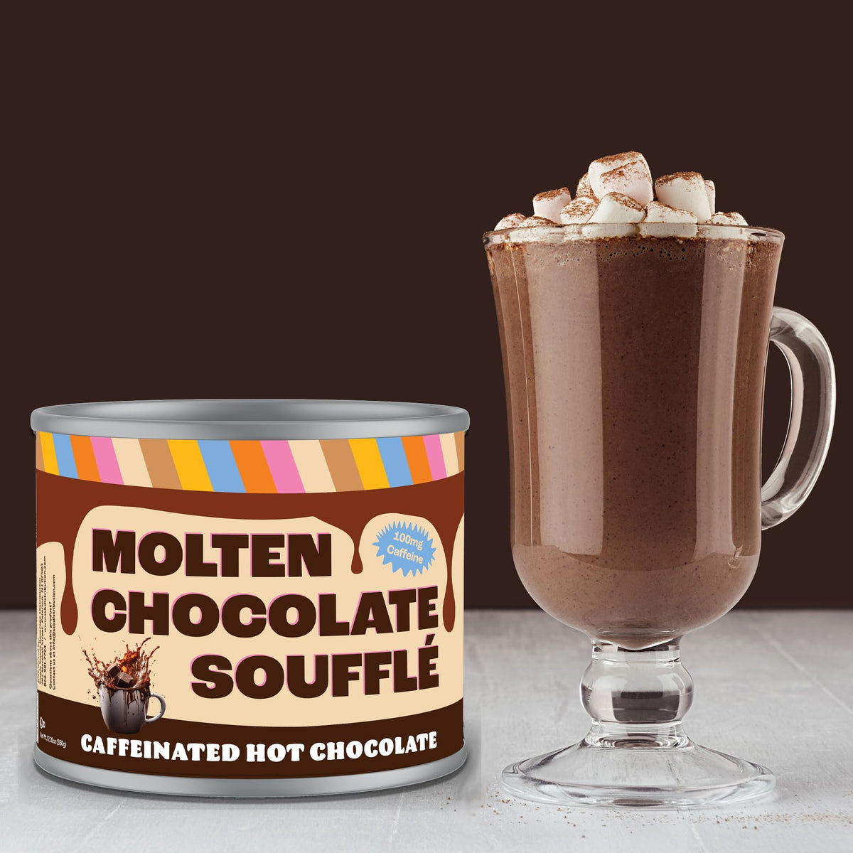 Crazy Cups caffeinated hot chocolate prep enables quick, flavorful pick-me-ups.