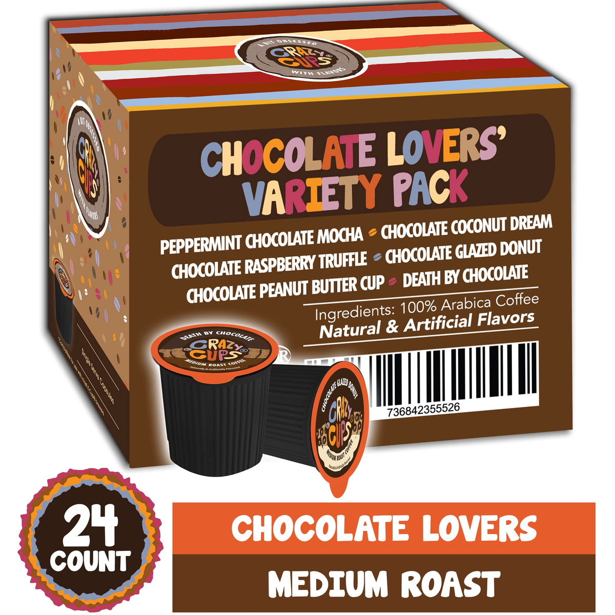 Crazy Cups chocolate raspberry truffle capsules bring dessert-inspired flavor in every cup.
