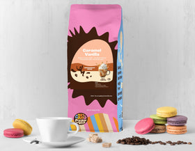Crazy Cups Cinnamon French Toast ground coffee bag for bold breakfast-inspired flavor.