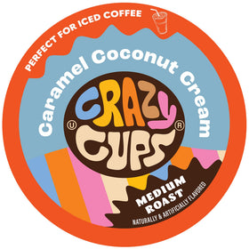 Crazy Cups Coconut Caramel coffee pod pour: rich aroma and silky taste
